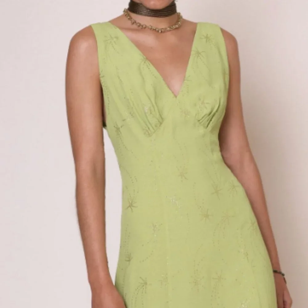 Rixo Sandrine - Glitter Star Chartreuse (green) - Picture 2 of 6